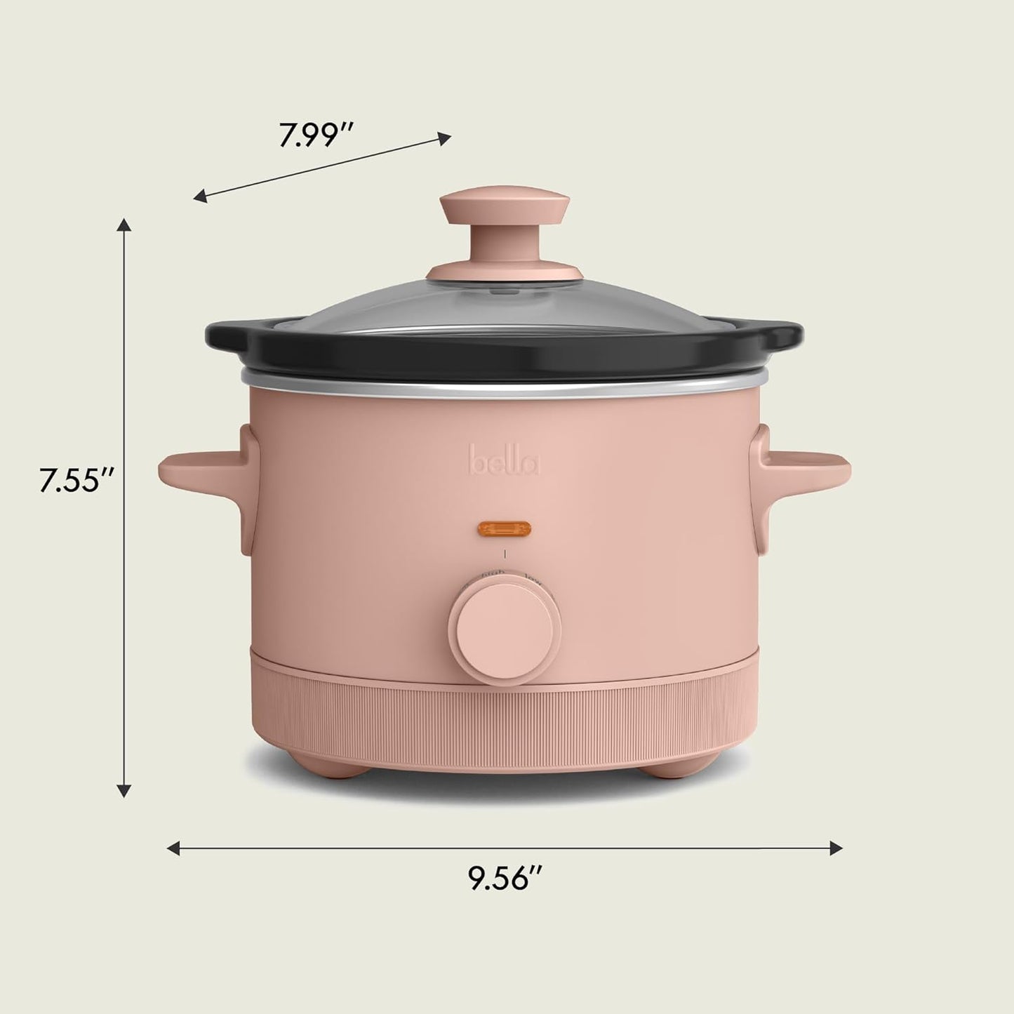 bella 1.5 Qt Slow Cooker with 3 Heat Manual Control