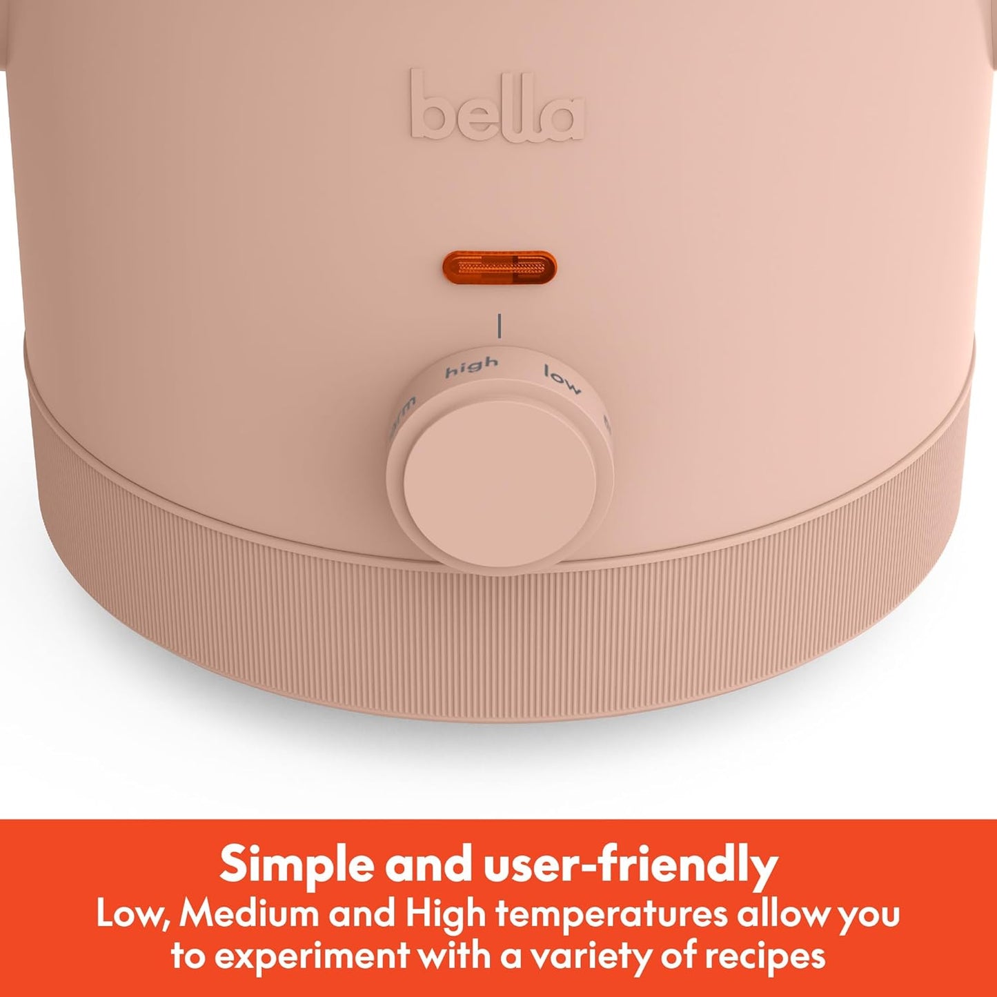 bella 1.5 Qt Slow Cooker with 3 Heat Manual Control