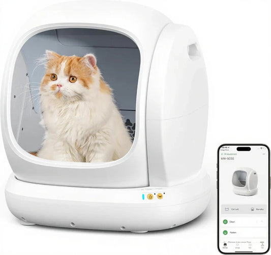 CleanAir 75L Auto Litter Box – Wi-Fi Self-Cleaning, Quiet, App Alerts