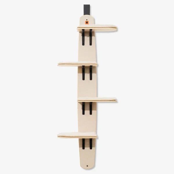 Sherman Door Cat Tree Premium – Space-Saving Hanging Cat Tree with Plush Cushions + Scratching Boards