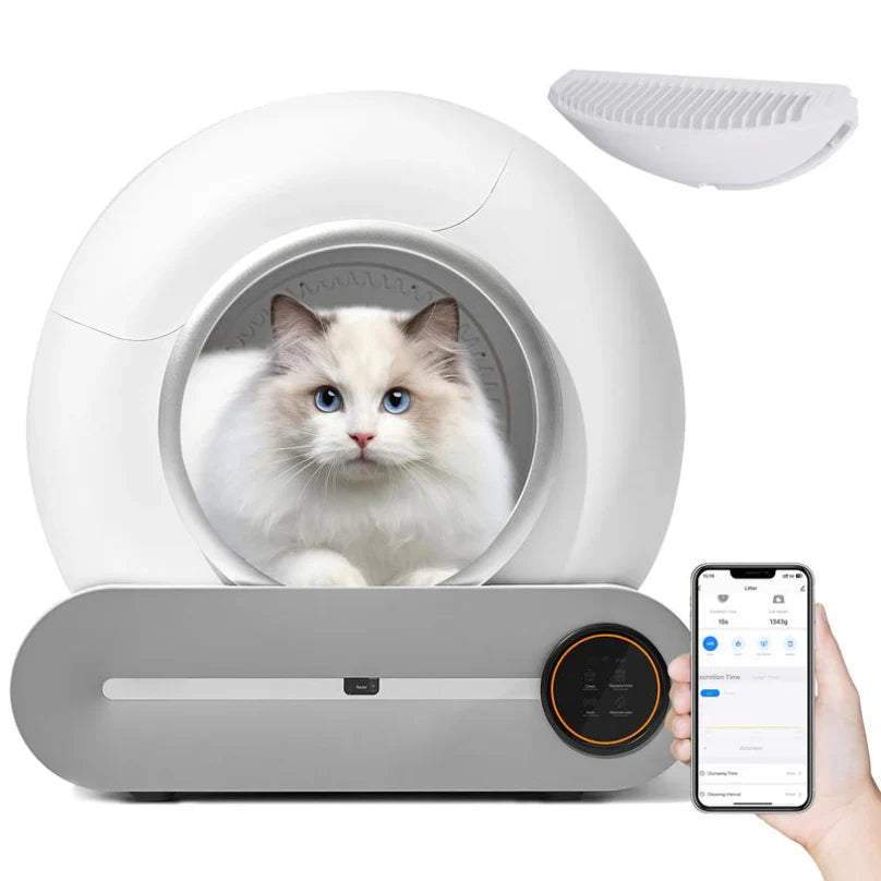 Meow Star Space Auto Cat Litter Box – Self-Cleaning, 75L Capacity, Smart Alerts